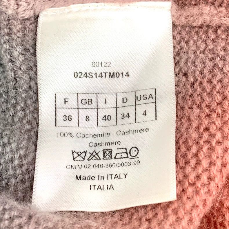 Dior Christian Dior Colorful Cashmere Knit Sweater Size US XS / EU 42 / 0 - 6 Thumbnail