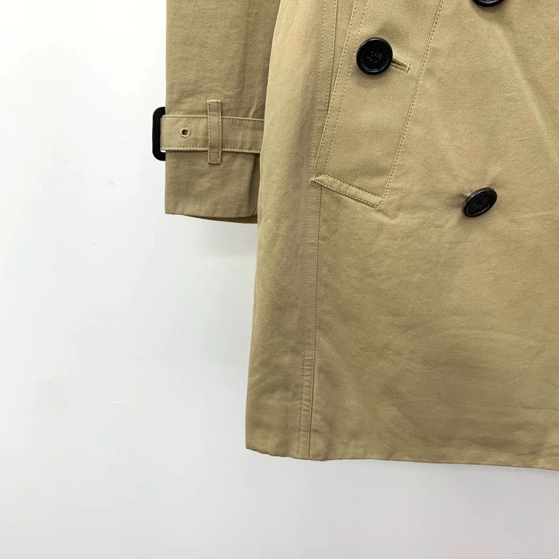 Burberry Burberry Brown Cotton Double-Breasted Trench Coat Size US XS / EU 42 / 0 - 4 Thumbnail