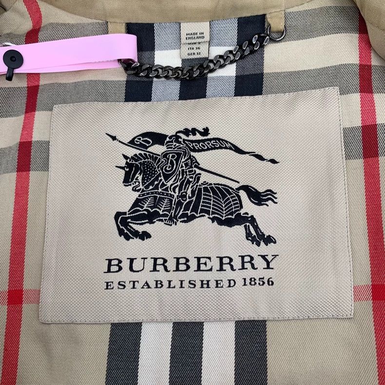 Burberry Burberry Brown Cotton Double-Breasted Trench Coat Size US XS / EU 42 / 0 - 5 Thumbnail