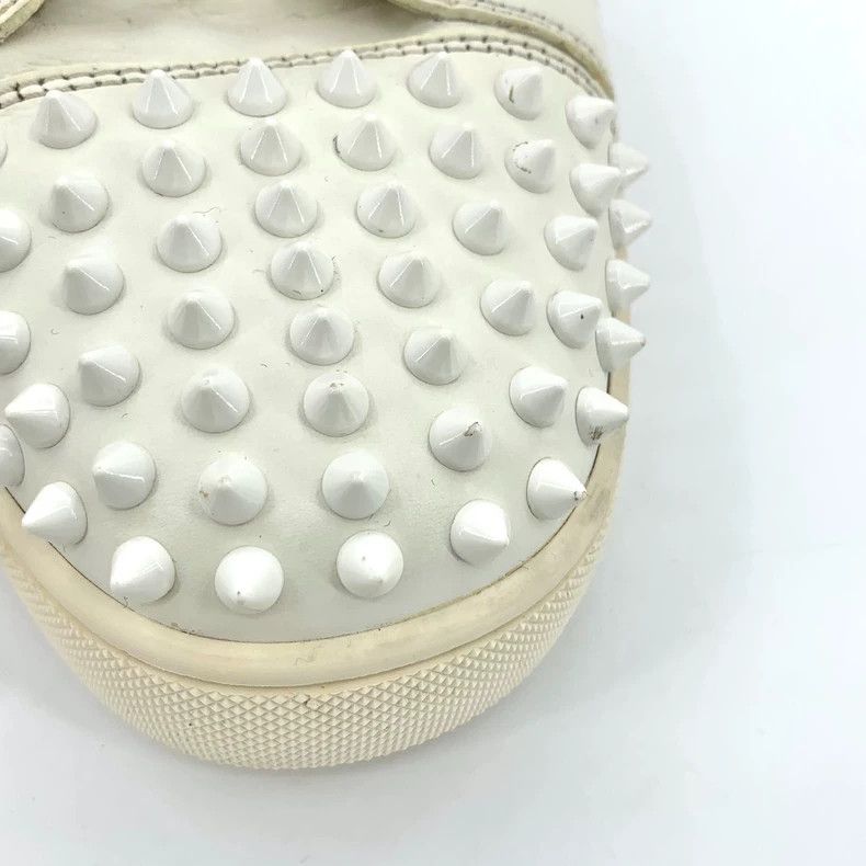 Christian Louboutin Christian Louboutin White High-Top Sneakers Size US 10 / EU 43 - 9 Thumbnail