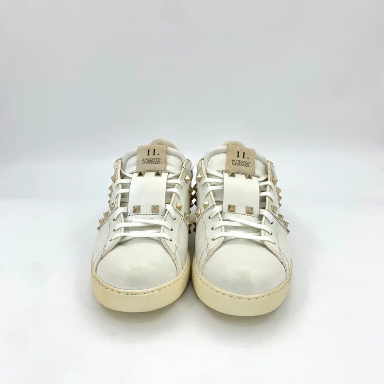 Valentino Valentino White Casual Lace-Up Sneakers Size US 10.5 / EU 43-44 - 3 Thumbnail