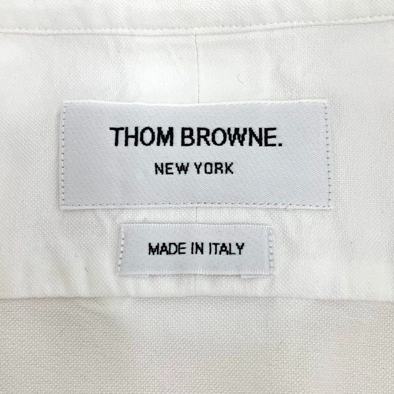Thom Browne Thom Browne White Cotton Long Sleeve Shirt Size US M / EU 48-50 / 2 - 6 Thumbnail