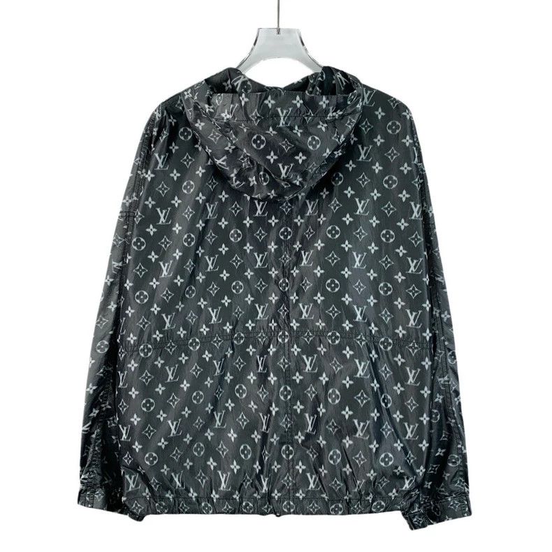 Louis Vuitton Louis Vuitton Black Gray Logo Hooded Jacket Size US S / EU 44-46 / 1 - 2 Thumbnail