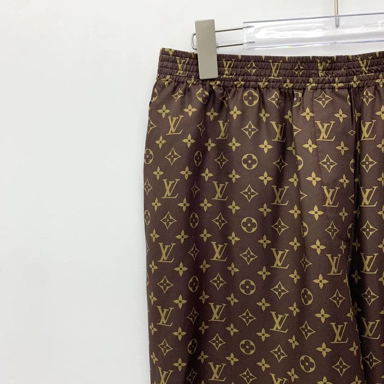 Louis Vuitton Louis Vuitton Deep Brown Silk Casual Pants Size US 40 / EU 56 - 3 Thumbnail