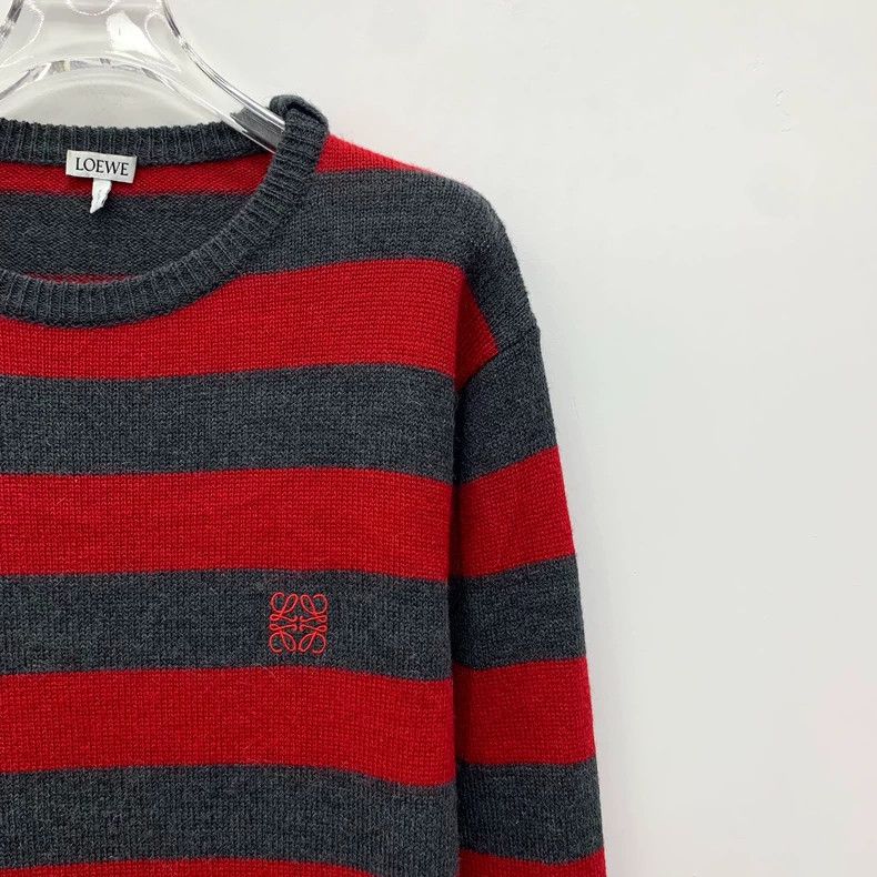 Loewe Loewe Striped Logo Embroidery Knit Sweater Size US M / EU 48-50 / 2 - 3 Thumbnail