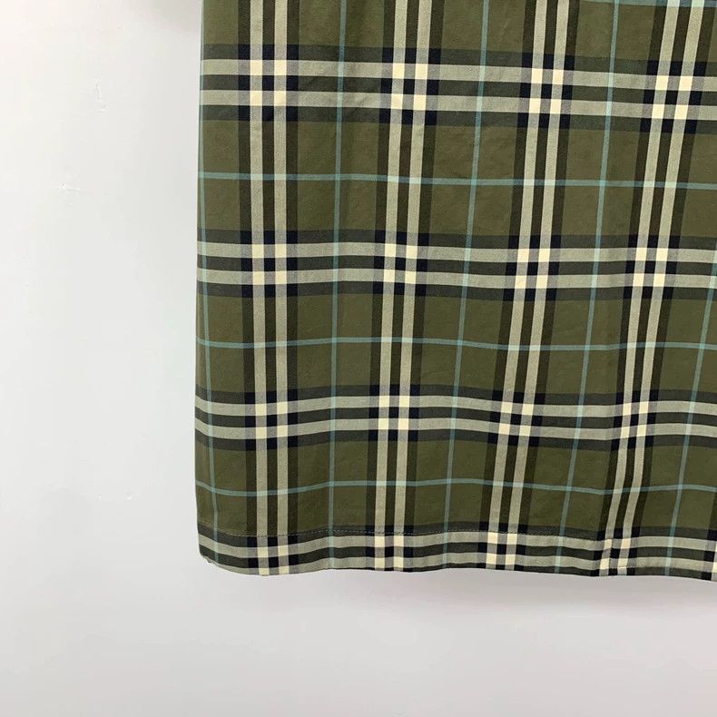 Burberry Burberry Green Check Double-Breasted Trench Coat Size US M / EU 48-50 / 2 - 7 Thumbnail