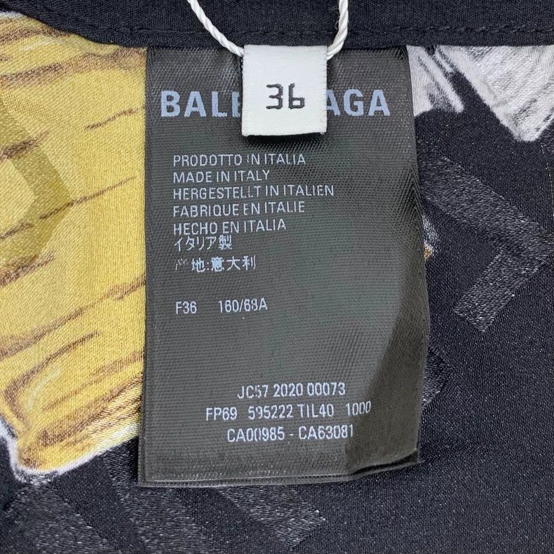 Balenciaga Balenciaga Black Silk Casual Pants with Logo Size US 36 / EU 52 - 7 Thumbnail