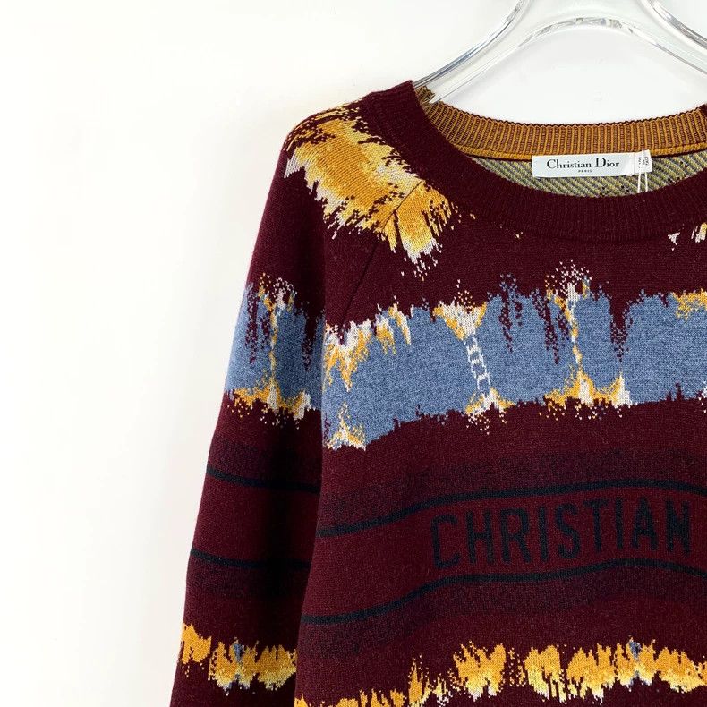 Dior Christian Dior Colorful Tie-Dye Knit Sweater Size US S / EU 44-46 / 1 - 3 Thumbnail