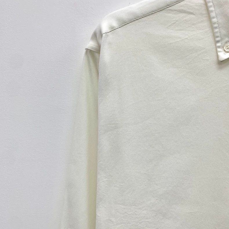 Hermes Hermes White Cotton Long Sleeve Shirt M Size Size US M / EU 48-50 / 2 - 3 Thumbnail