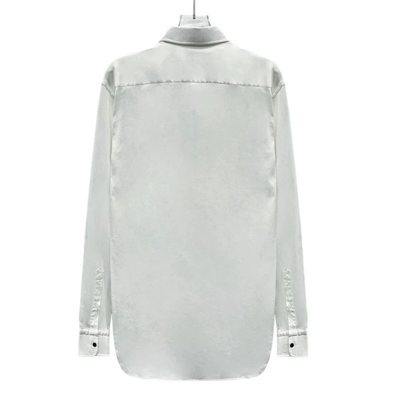 Hermes Hermes White Cotton Long Sleeve Shirt M Size Size US M / EU 48-50 / 2 - 2 Thumbnail