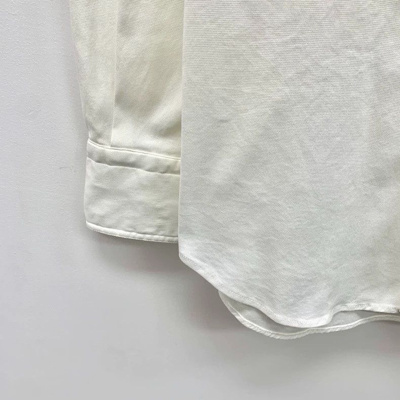 Hermes Hermes White Cotton Long Sleeve Shirt M Size Size US M / EU 48-50 / 2 - 4 Thumbnail