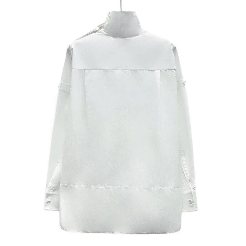 Celine Celine White Long Sleeve Cotton Shirt Size US XS / EU 42 / 0 - 2 Thumbnail
