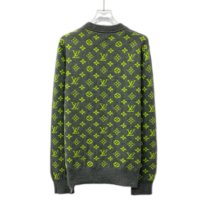 Louis Vuitton Louis Vuitton Gray Logo Knit Sweater Size S | Grailed