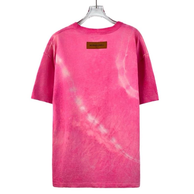 Louis Vuitton Louis Vuitton Pink Tie-Dye Cotton T-Shirt Size US M / EU 48-50 / 2 - 2 Thumbnail