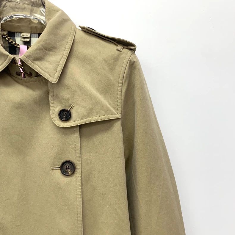 Burberry Burberry Brown Cotton Double-Breasted Trench Coat Size US XS / EU 42 / 0 - 3 Thumbnail