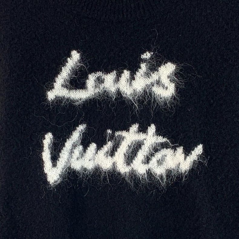 Louis Vuitton Louis Vuitton Black Logo Wool Sweater Size US S / EU 44-46 / 1 - 4 Thumbnail
