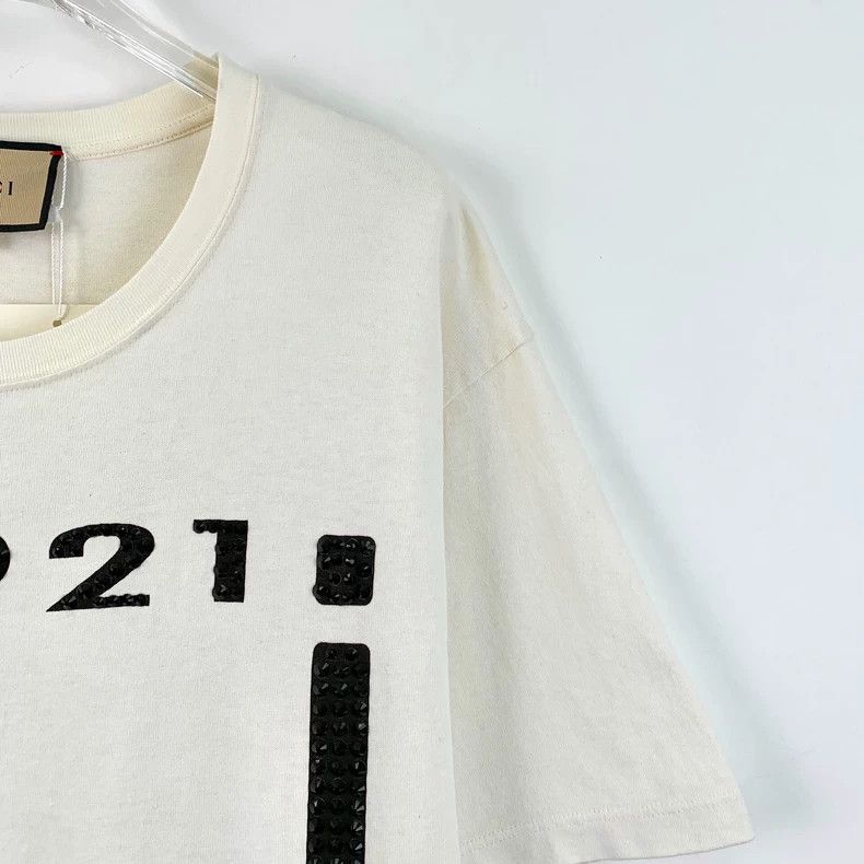 Gucci Gucci 1921 Logo Print Cotton T-Shirt Size US S / EU 44-46 / 1 - 3 Thumbnail