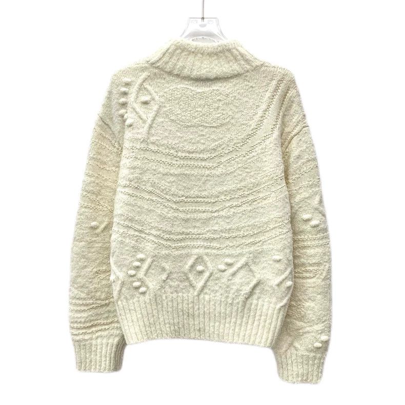 Chanel Chanel Beige Logo Long Sleeve Knit Sweater Size US M / EU 48-50 / 2 - 2 Thumbnail