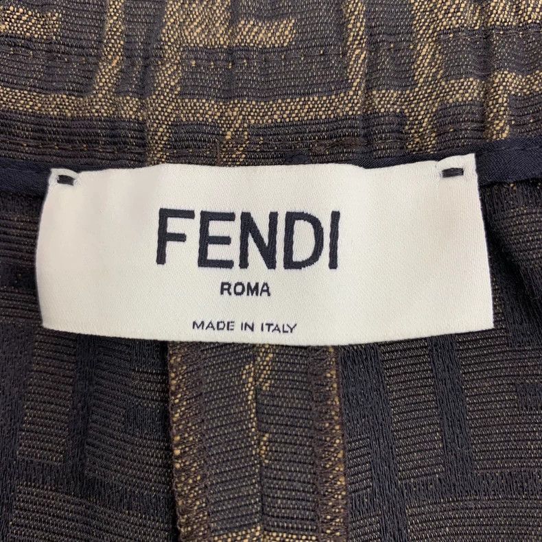Fendi Fendi Brown Logo Print Casual Shorts Size US 42 / EU 58 - 5 Thumbnail