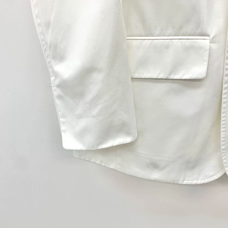 WE11DONE We11done White Cotton Long Sleeve Blazer Size US XS / EU 42 / 0 - 4 Thumbnail