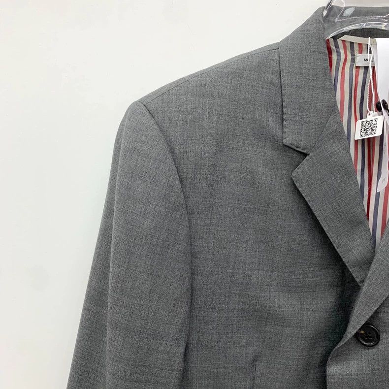 Thom Browne Thom Browne Gray Wool Long Sleeve Blazer Size US S / EU 44-46 / 1 - 3 Thumbnail