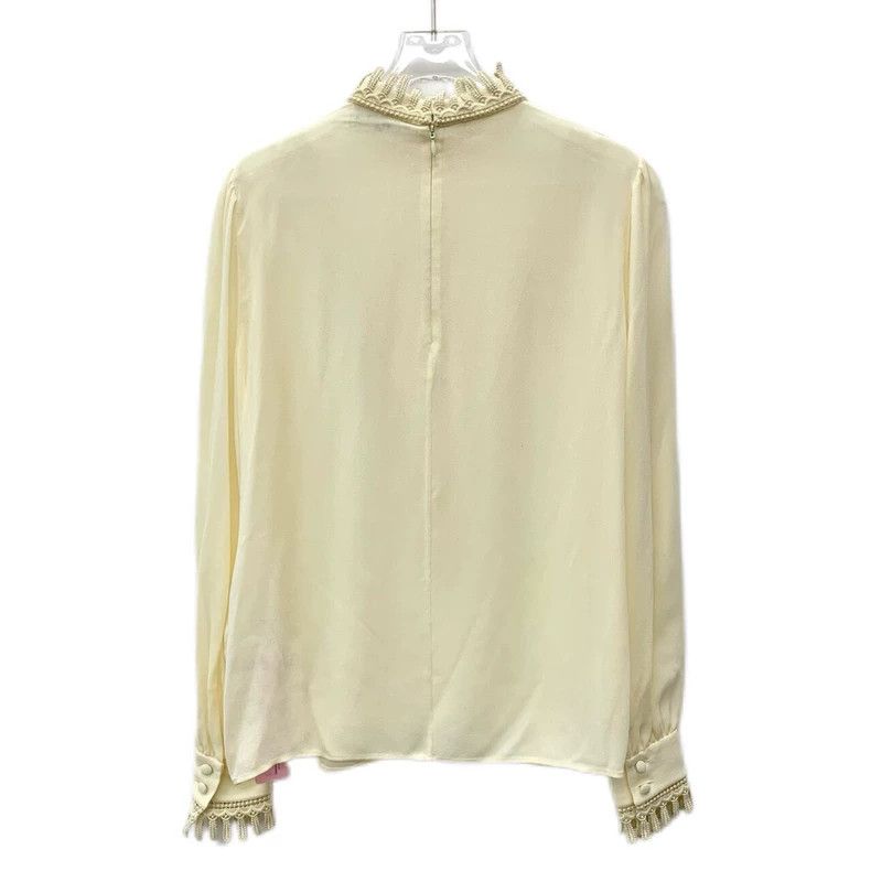 Celine Beige Victorian Long Sleeve Shirt M Size Size US M / EU 48-50 / 2 - 2 Thumbnail