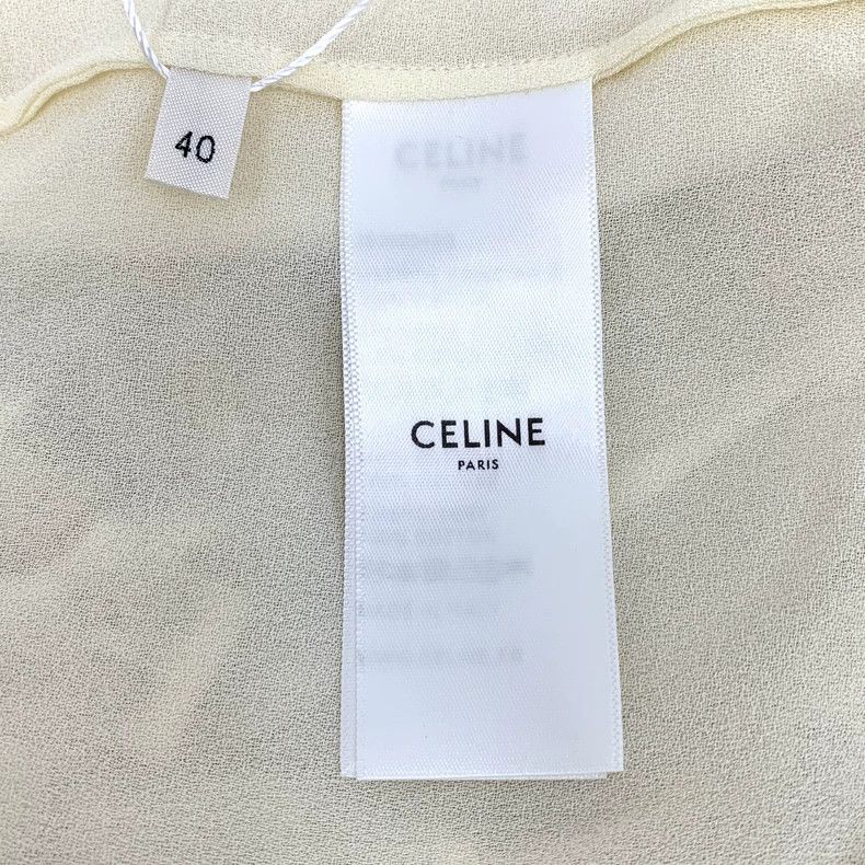 Celine Beige Victorian Long Sleeve Shirt M Size Size US M / EU 48-50 / 2 - 6 Thumbnail