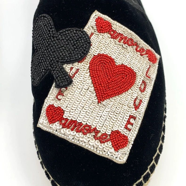Dolce & Gabbana Dolce&Gabbana Black Slide Shoes with Sequins Size US 10 / EU 43 - 6 Thumbnail