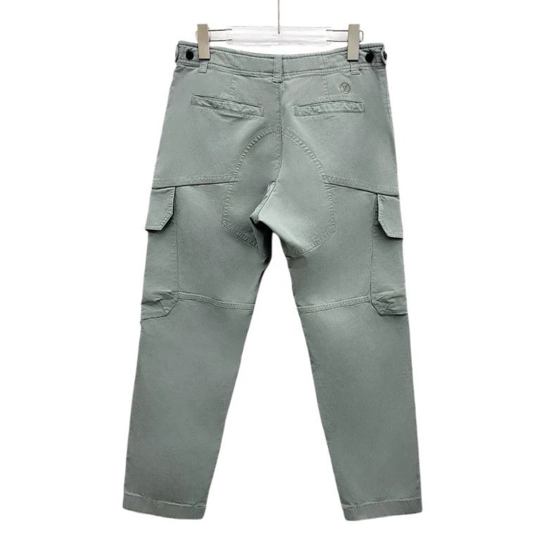 Louis Vuitton Louis Vuitton Gray-Blue Cotton Cargo Pants Size US 40 / EU 56 - 2 Thumbnail