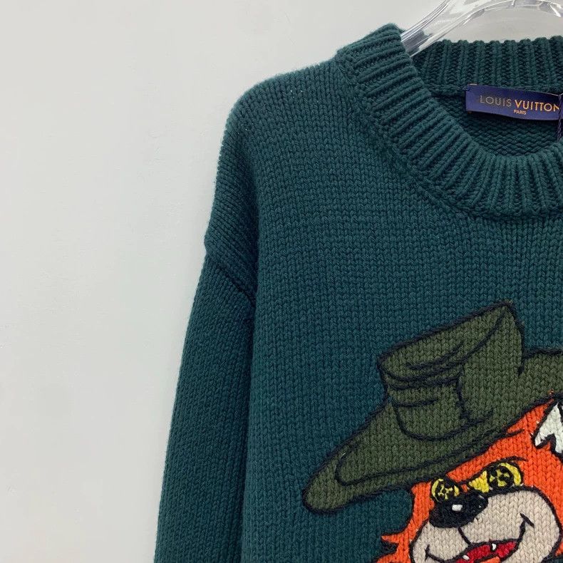 Louis Vuitton Louis Vuitton Green Cartoon Sweater XXL Size Size US XXL / EU 58 / 5 - 3 Thumbnail