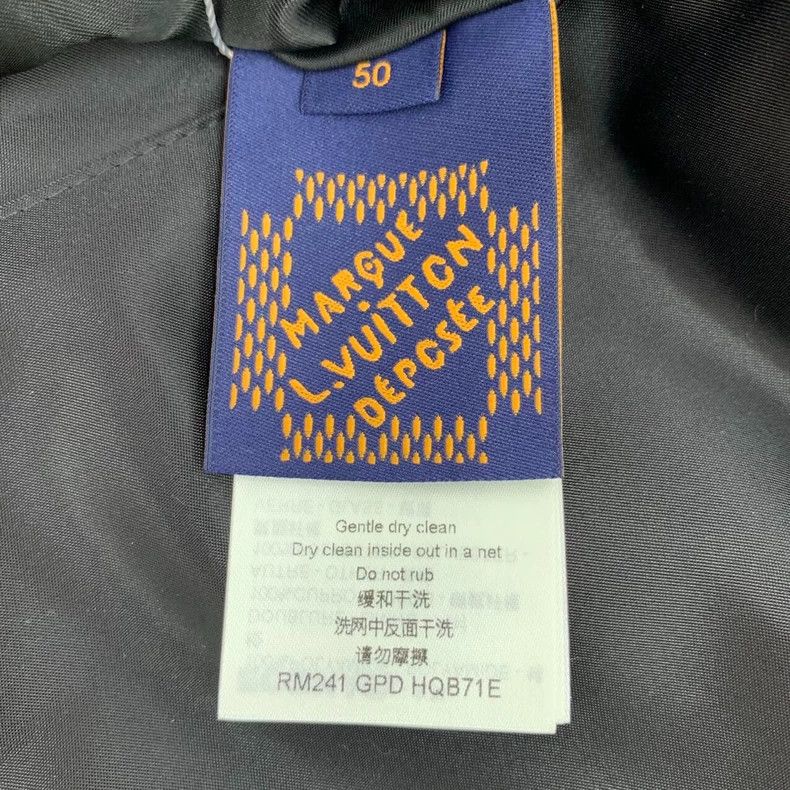 Louis Vuitton Louis Vuitton Black Striped Logo Baseball Jacket Size US L / EU 52-54 / 3 - 6 Thumbnail