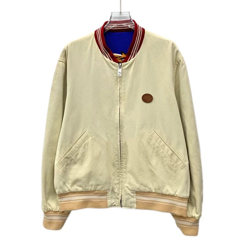 Gucci Gucci Blue Striped Logo Tiger Embroidered Jacket Size US M / EU 48-50 / 2 - 3 Thumbnail