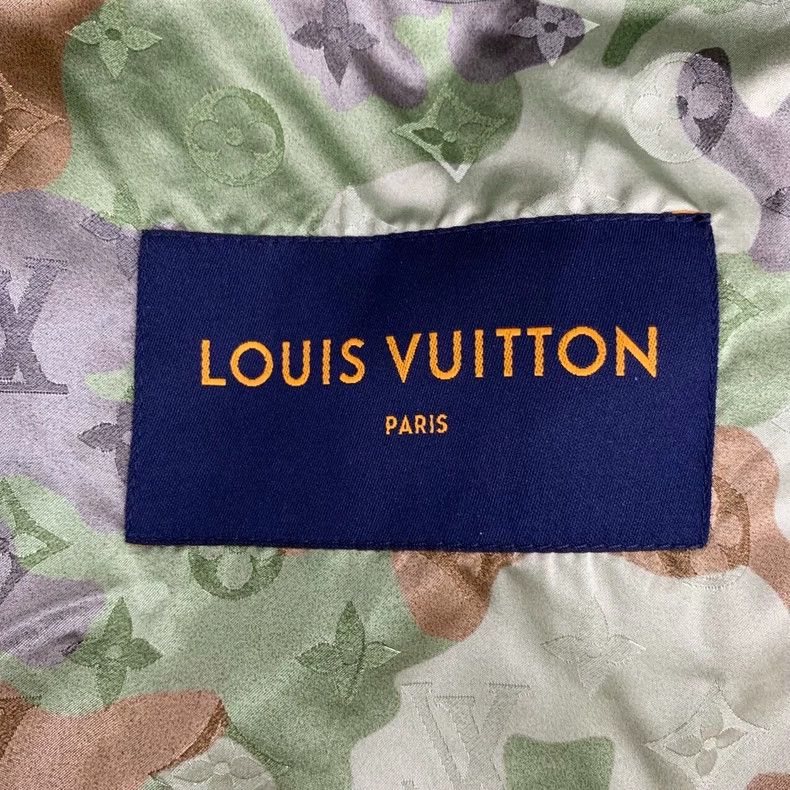 Louis Vuitton Louis Vuitton Green Camouflage Hooded Jacket Size US XXL / EU 58 / 5 - 5 Thumbnail