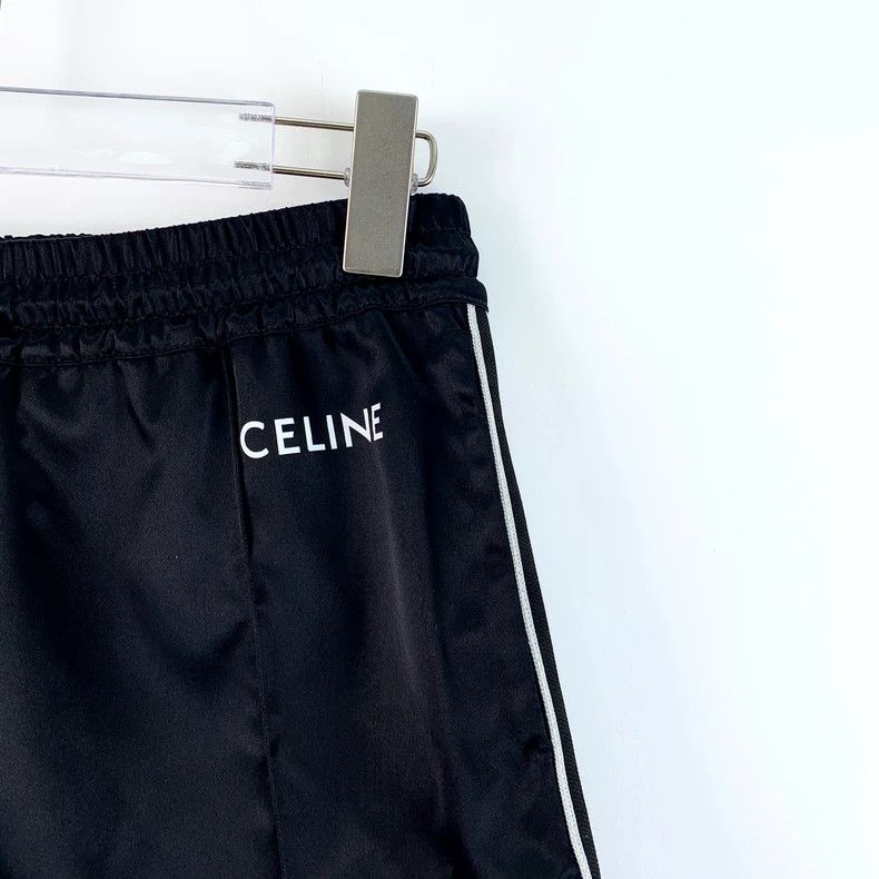 Celine Celine Black Logo Drawstring Casual Shorts Size US 34 / EU 50 - 3 Thumbnail