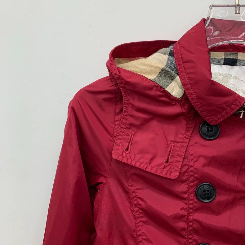 Burberry Burberry Red Hooded Double-Breasted Trench Coat Size US M / EU 48-50 / 2 - 3 Thumbnail