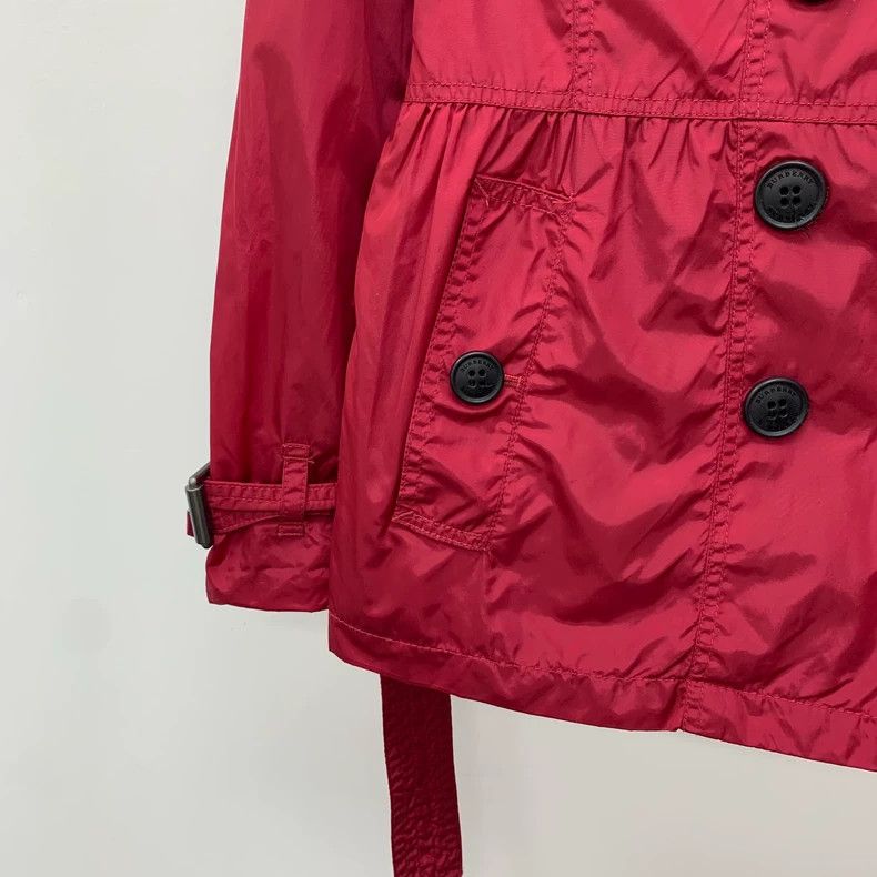 Burberry Burberry Red Hooded Double-Breasted Trench Coat Size US M / EU 48-50 / 2 - 4 Thumbnail