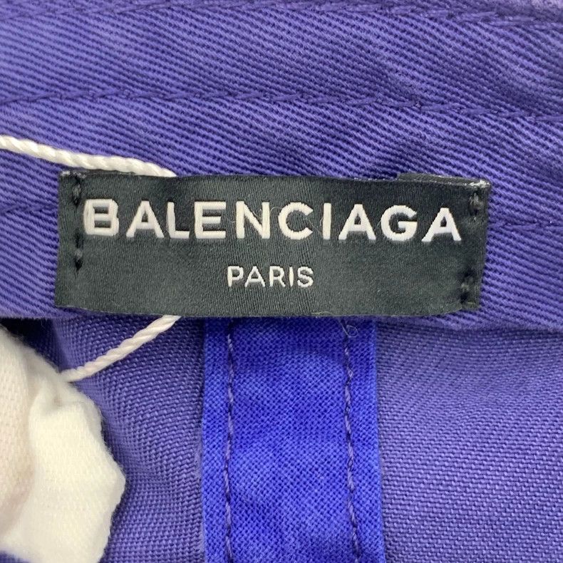 Balenciaga Balenciaga Blue Logo Embroidered Baseball Cap Size ONE SIZE - 7 Thumbnail