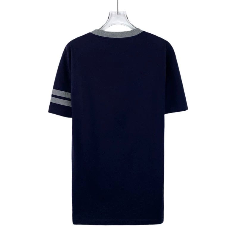 Brunello Cucinelli Brunello Cucinelli Navy Logo Cotton T-shirt Size US S / EU 44-46 / 1 - 2 Thumbnail