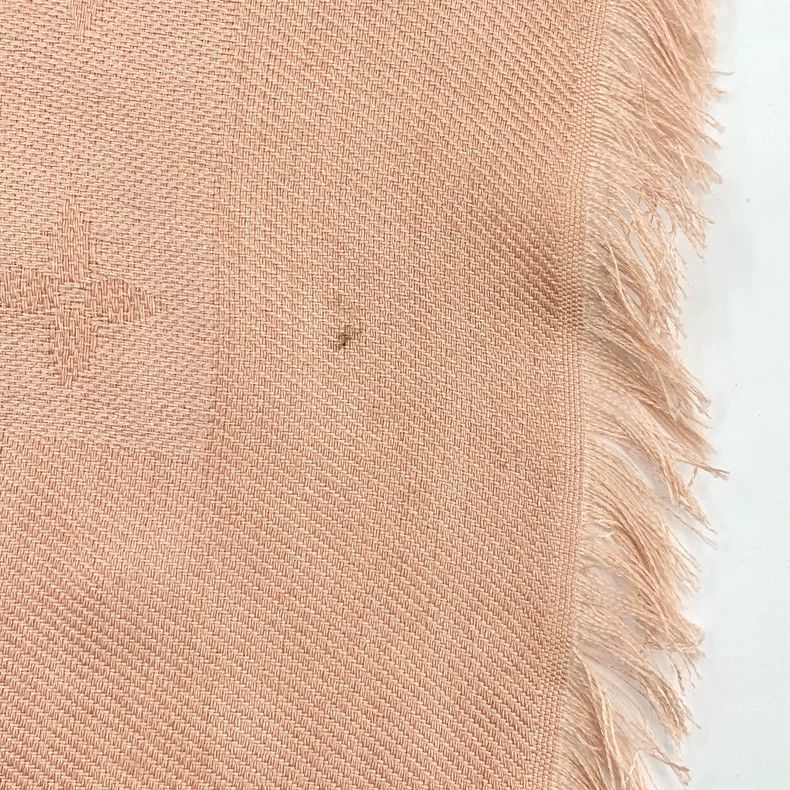 Louis Vuitton Louis Vuitton Pink Logo Silk Scarf Size ONE SIZE - 9 Thumbnail
