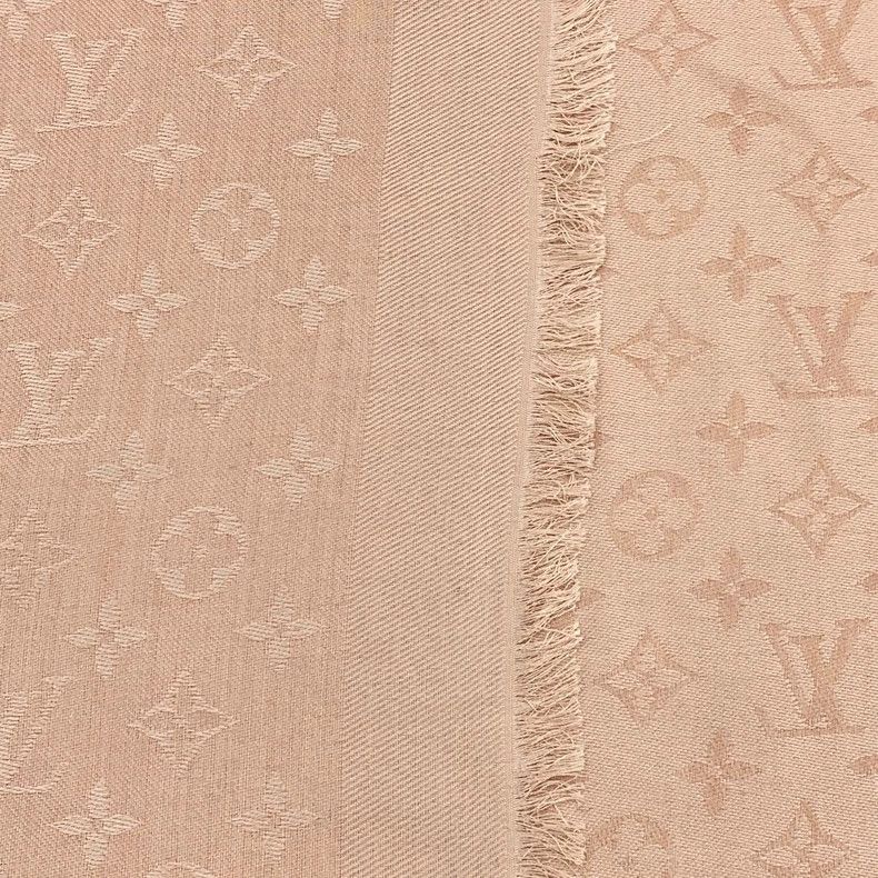 Louis Vuitton Louis Vuitton Pink Logo Silk Scarf Size ONE SIZE - 7 Thumbnail