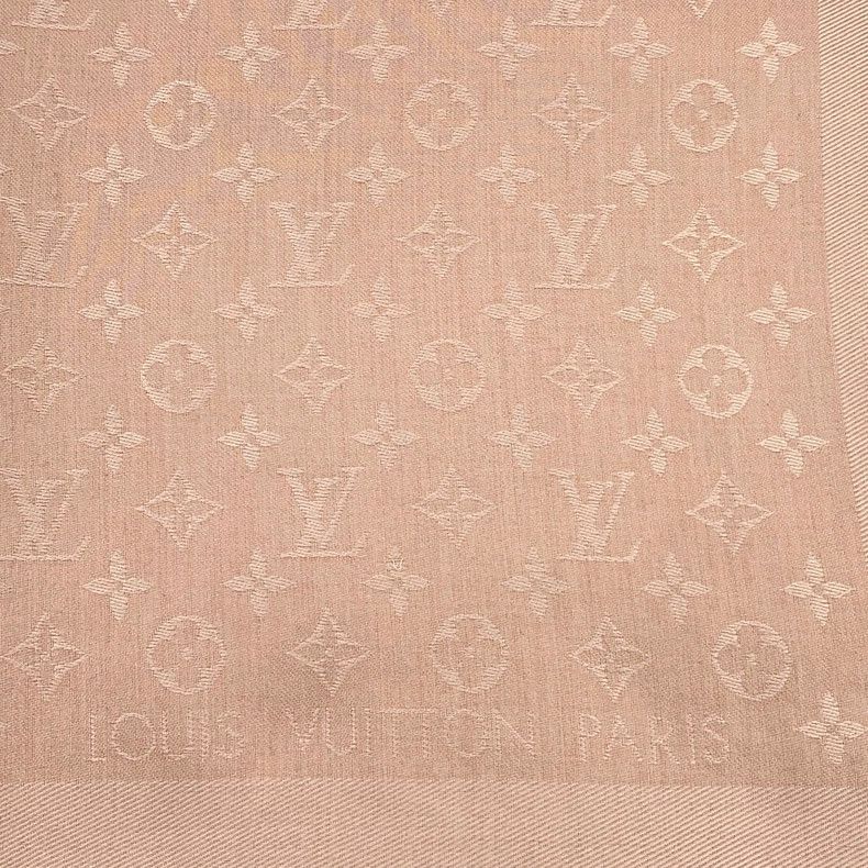 Louis Vuitton Louis Vuitton Pink Logo Silk Scarf Size ONE SIZE - 3 Thumbnail