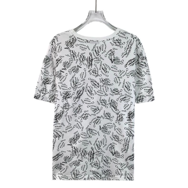 Dior Dior White Logo Print Cotton T-Shirt Size US S / EU 44-46 / 1 - 2 Thumbnail