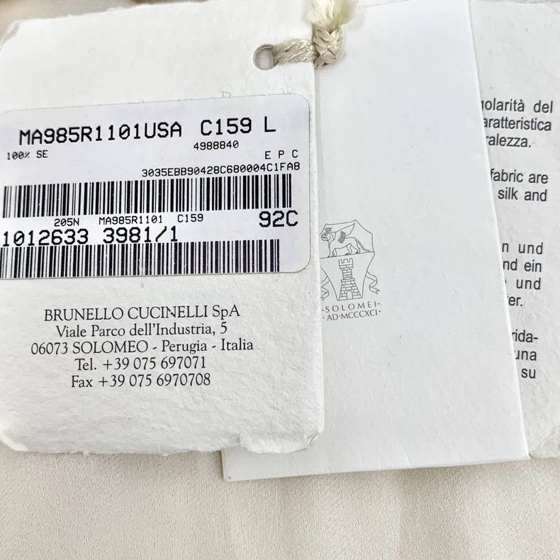 Brunello Cucinelli Brunello Cucinelli Long Sleeve Cotton Shirt Size US L / EU 52-54 / 3 - 7 Thumbnail