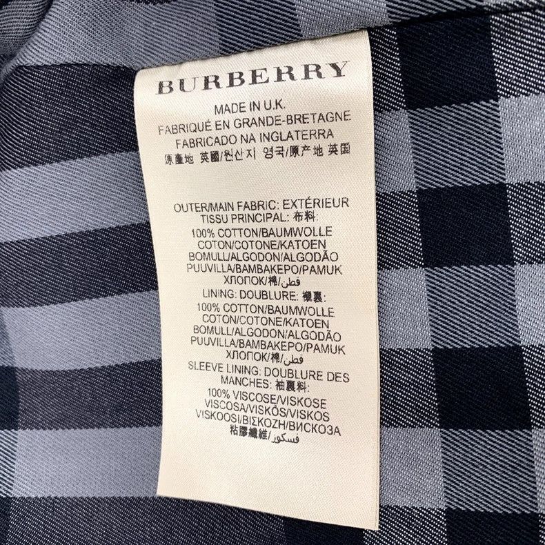 Burberry Burberry Black Cotton Double-Breasted Trench Coat Size US M / EU 48-50 / 2 - 6 Thumbnail