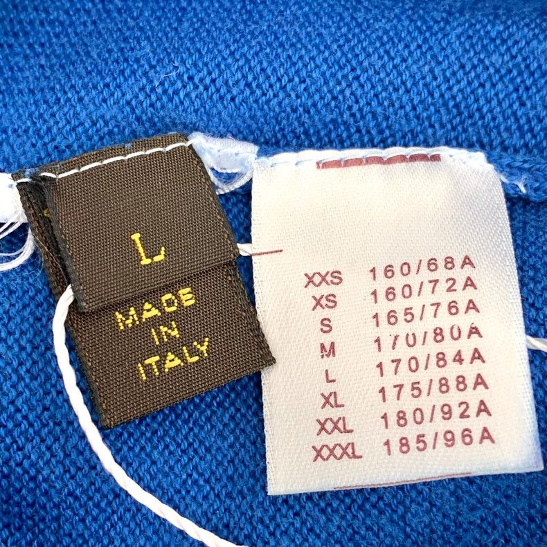 Louis Vuitton Louis Vuitton Blue Logo Crew Neck Knit Sweater Size US L / EU 52-54 / 3 - 7 Thumbnail