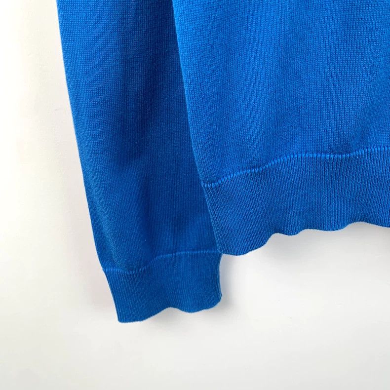 Louis Vuitton Louis Vuitton Blue Logo Crew Neck Knit Sweater Size US L / EU 52-54 / 3 - 5 Thumbnail