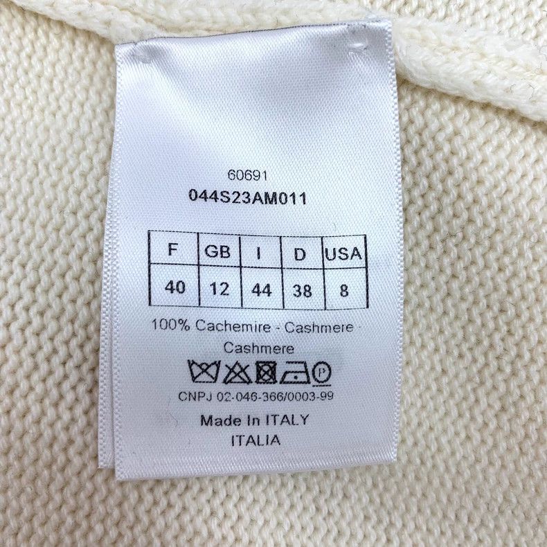 Dior Beige Turtleneck Sweater with Bee Embroidery Size US M / EU 48-50 / 2 - 7 Thumbnail