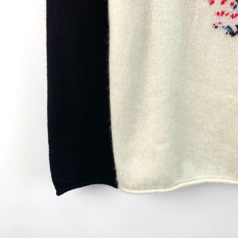Dior Christian Dior Color Block Heart Knit Sweater Size US XXS / EU 40 - 5 Thumbnail