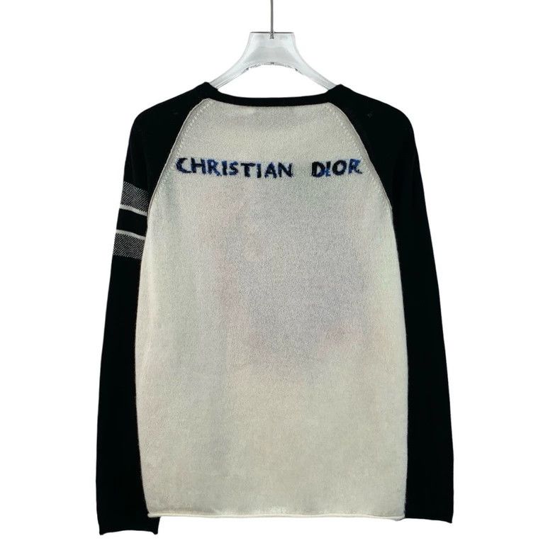Dior Christian Dior Color Block Heart Knit Sweater Size US XXS / EU 40 - 2 Thumbnail