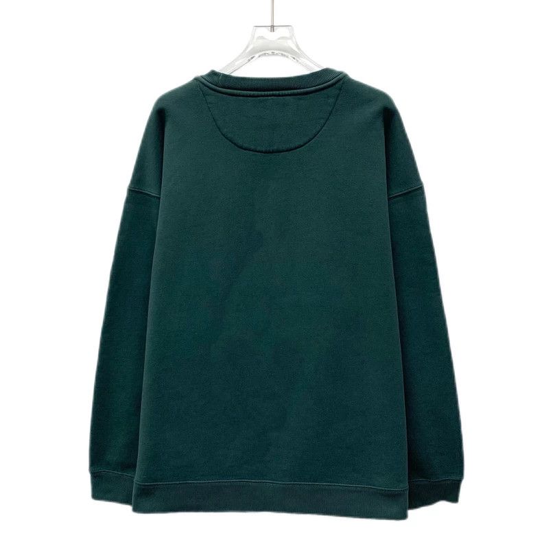 Burberry Burberry Green Logo Embroidered Cotton Sweatshirt Size US L / EU 52-54 / 3 - 2 Thumbnail
